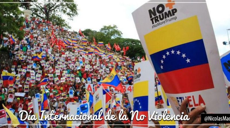 En el Día de la No Violencia presidente Maduro llama a fortalecer ideal de respeto