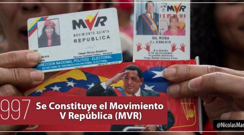 Hace 22 años es fundado el MVR por el comandante Chávez