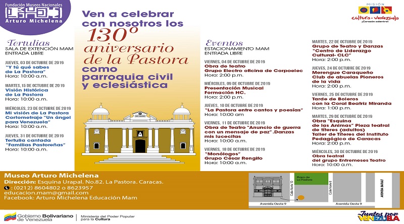 Museo Arturo Michelena se une a las celebraciones por el aniversario 130° de La Pastora