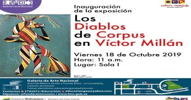 Muestra "Los diablos de Corpus" llega a la Galería de Arte Nacional