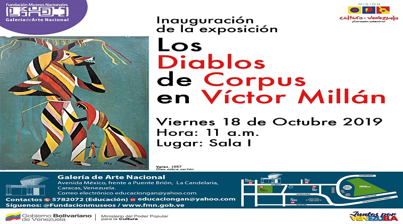 Muestra "Los diablos de Corpus" llega a la Galería de Arte Nacional