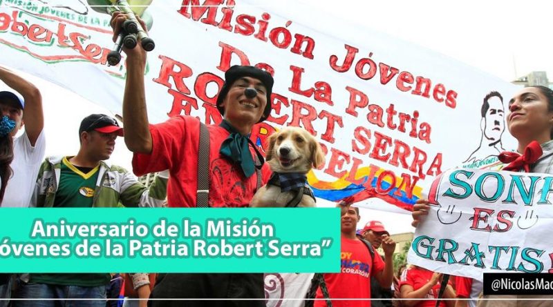 Jefe de Estado felicita a muchachada de la Misión Jóvenes de la Patria Robert Serra