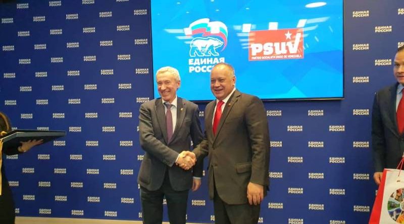 PSUV y Rusia Unida estrechan relaciones de cooperación