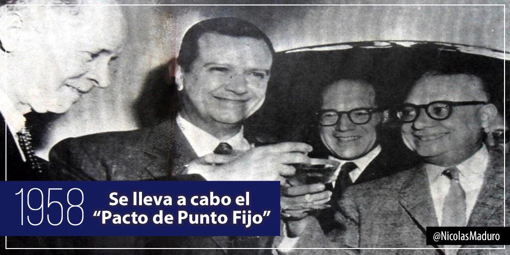 Presidente Maduro sobre Pacto de Punto Fijo Nunca más volverá a gobernar la Patria de Bolívar