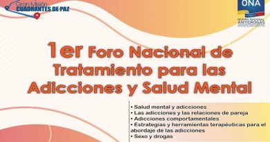 Primer Foro Nacional de Tratamiento para Acciones y Salud Mental se realizará este martes