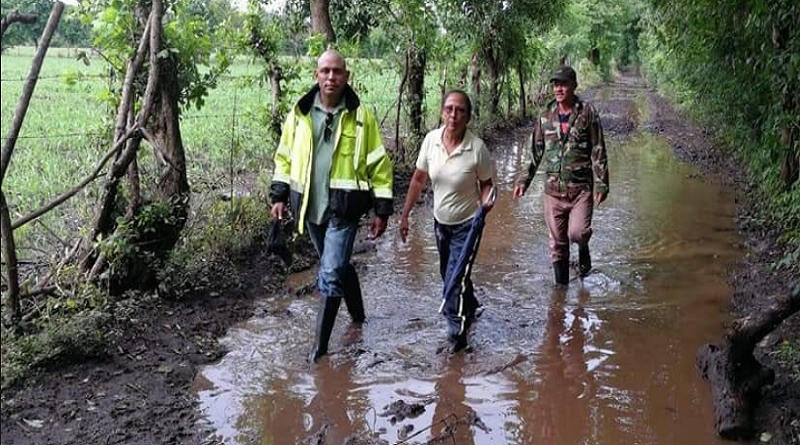 Gobierno de Nicaragua reporta dos fallecidos y damnificados por lluvias