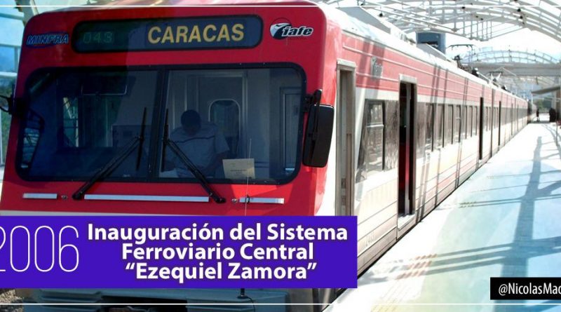 Sistema Ferroviario Ezequiel Zamora cumple 13 años de funcionamiento