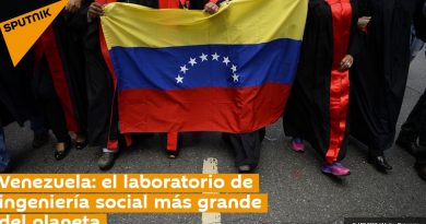 Sputnik | Venezuela: el laboratorio de ingeniería social más grande del planeta