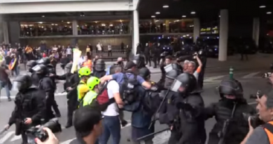 Segunda jornada de protesta en Cataluña tras condena a líderes independentistas catalanes