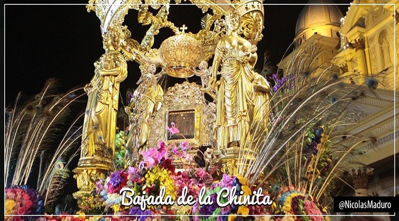 Jefe de Estado invitó a renovar la fe y devoción durante bajada de La Chinita