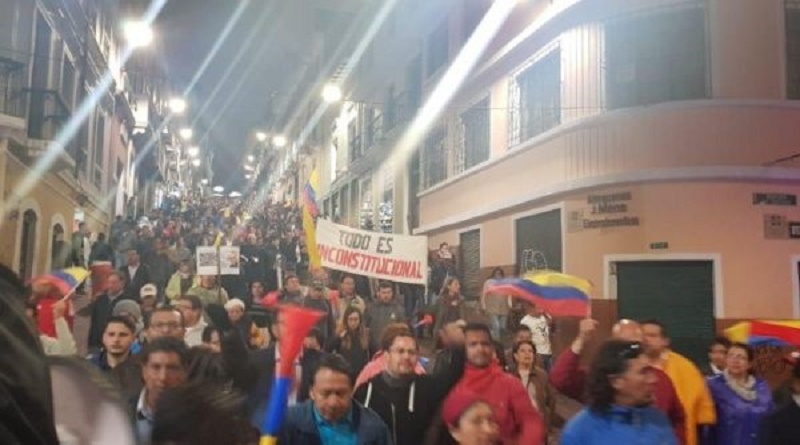 Este jueves paro nacional en Ecuador contra “paquetazo” de Lenín Moreno
