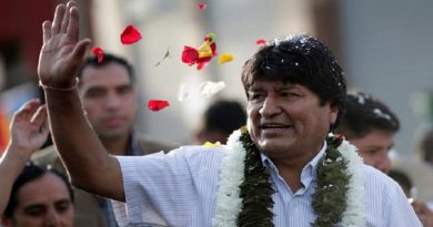 Presidente Evo Morales reiteró que el pueblo defenderá resultados de comicios presidenciales