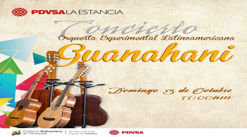 Orquesta Experimental Latinoamericana Guanahani ofrecerá concierto en Pdvsa La Estancia