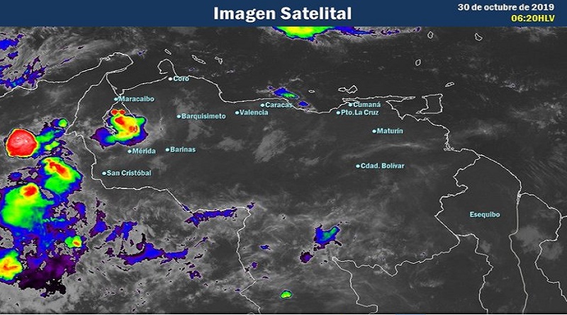 Inameh pronostica precipitaciones en Zulia, oeste de Trujillo y noreste de Amazonas