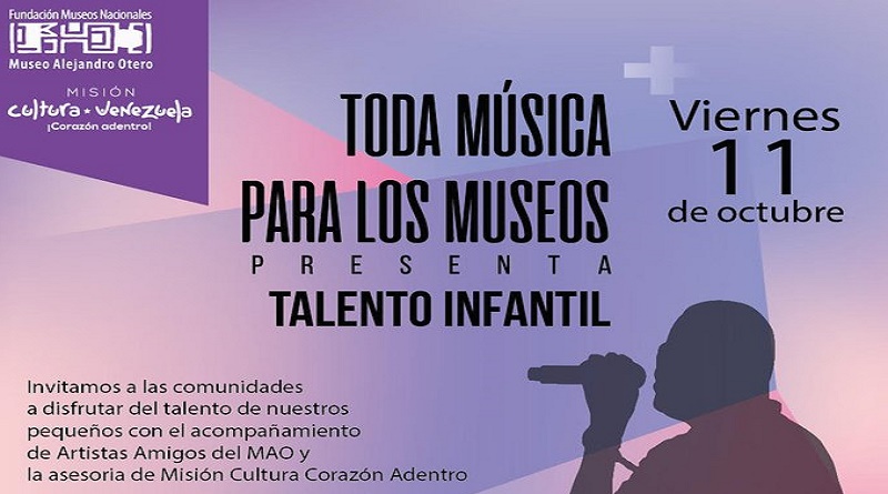 Museo AlejandroOtero impulsa talento infantil con la presentación del programa "Toda música para los museos"