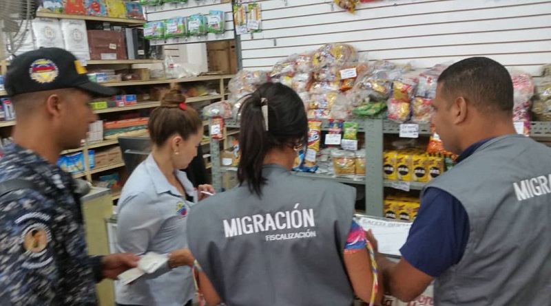 Saime supervisa registro migratorio en comercios de caracas