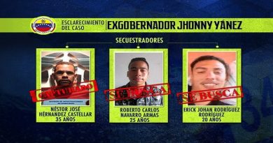 ¡DENUNCIA! Banda que asesinó a exgobernador de Cojedes había participado en tres secuestros anteriores