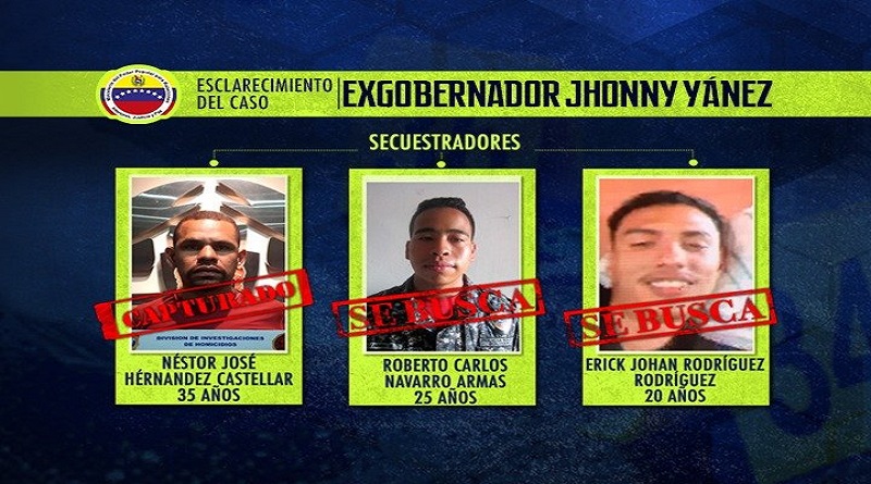 ¡DENUNCIA! Banda que asesinó a exgobernador de Cojedes había participado en tres secuestros anteriores