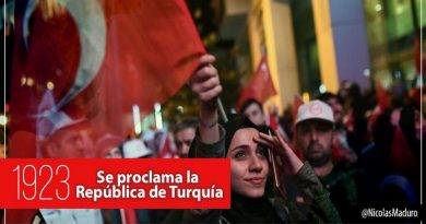 Venezuela se une a la celebración de los 96 años de la fundación de Turquía