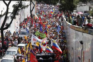 Marcha Nacional contra el Fascismo y el Golpismo, promovido por el gobierno de EE.UU. en Bolivia y en Venezuela