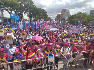 Marcha Nacional contra el Fascismo y el Golpismo, promovido por el gobierno de EE.UU. en Bolivia y en Venezuela