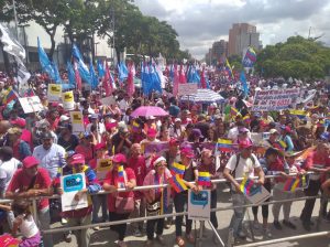 Marcha Nacional contra el Fascismo y el Golpismo, promovido por el gobierno de EE.UU. en Bolivia y en Venezuela