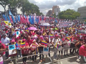 Marcha Nacional contra el Fascismo y el Golpismo, promovido por el gobierno de EE.UU. en Bolivia y en Venezuela