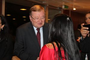 Ministra del Poder Popular para Pueblos Indígenas, Aloha Nuñez, en la Unesco