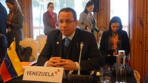 Vicemin. para Temas Multilaterales, Alexander Yánez, en I Reunión de Ministras y Ministros de Relaciones Exteriores de Andorra