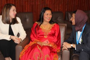 Ministra del Poder Popular para Pueblos Indígenas, Aloha Nuñez, en la Unesco