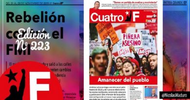 Presidente Maduro invita a leer Edición Especial de Periódico 4F con análisis sobre el golpe fascista en Bolivia