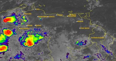 Continuarán las lluvias en estados occidentales y sur de Venezuela este miércoles