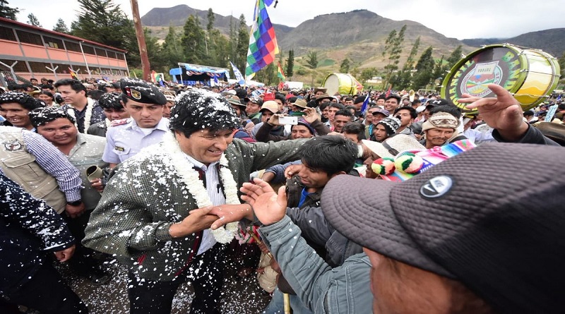 Presidente Morales: Fuimos electos por el pueblo y vamos a defender la revolución democrática social