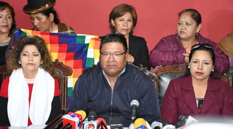Diputados bolivianos exigen a policía poner fin a amedrentamientos
