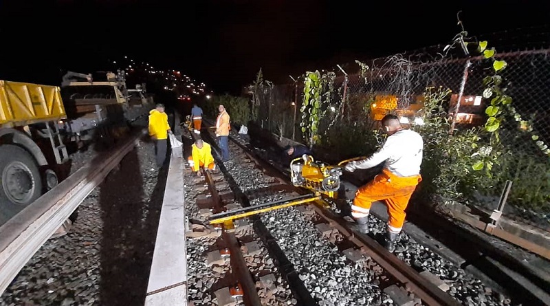 Metro de Caracas realiza mantenimiento en vías férreas de la Linea