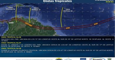 Inameh pronostica zonas nubladas con precipitaciones en diferentes zonas del país