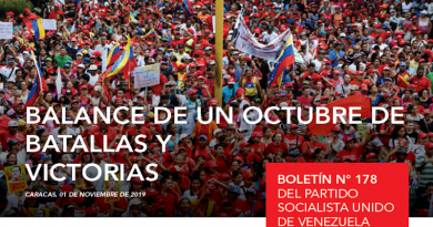 Boletín Nº 178 del PSUV: Un balance de batallas y victorias en octubre