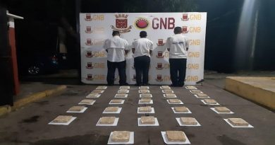 Funcionarios de la GNB incautaron 17,405 Kg de marihuana en el estado Táchira