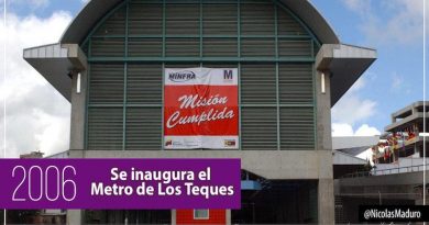 Presidente Maduro celebra 13 años de la inauguración del Metro de Los Teques