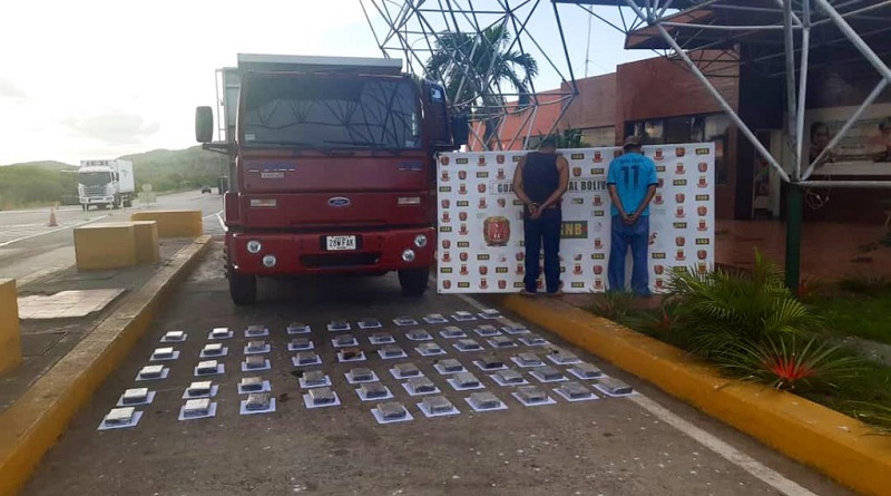 Incautadas 56 panelas de Cocaína en el estado Falcón