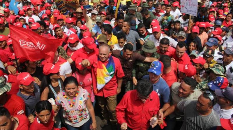Diosdado Cabello: El pueblo venezolano sale con fervor a la calle a defender la Patria