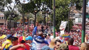 Marcha Nacional contra el Fascismo y el Golpismo, promovido por el gobierno de EE.UU. en Bolivia y en Venezuela