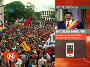 Marcha Nacional contra el Fascismo y el Golpismo, promovido por el gobierno de EE.UU. en Bolivia y en Venezuela