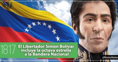 Hace 202 años el Libertador decreta la incorporación de 8va estrella en el tricolor nacional