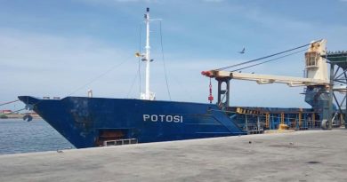 Buque POTOSI arribó con más de 2 mil 300 TM de arroz blanco refinado a Puerto Cabello