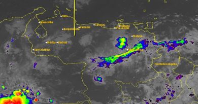 Nubosidad y precipitaciones se prevé para este lunes en llanos, occidente y sur del país