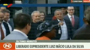 @VTVcanal8: #ÚltimoMinuto  🔴 | Momento en el que el expresidente  Luiz Inácio Lula da Silva queda en libertad