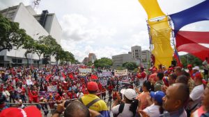 Marcha Nacional contra el Fascismo y el Golpismo, promovido por el gobierno de EE.UU. en Bolivia y en Venezuela
