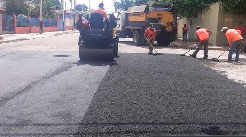 En Aragua se han colocado más de 578 toneladas de asfalto