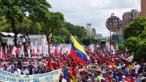 Marcha Nacional contra el Fascismo y el Golpismo, promovido por el gobierno de EE.UU. en Bolivia y en Venezuela